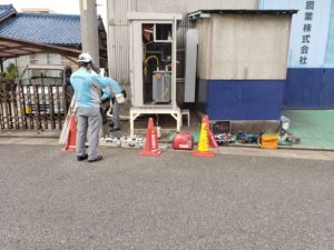 名古屋市港区の工場にて高圧受電設備（キュービクル）の取替電気工事