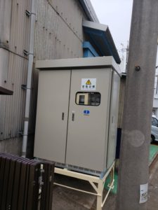 名古屋市港区の工場にて高圧受電設備（キュービクル）の取替電気工事