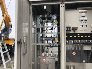 愛知県飛島村の倉庫にてキュービクルの更新電気工事
